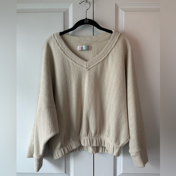 Free People Sweaters - Free People Beach BRB Solid Pullover Harvest Moon (Size S)